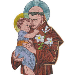 Matriz De Bordado Santo Antonio Busto 23 Cm