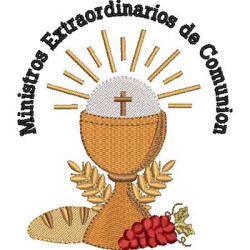 Diseño Para Bordado Ministros Extraordinarios De Comunion