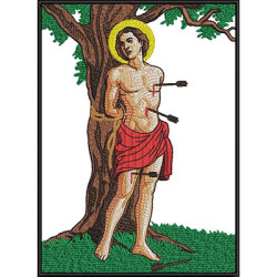 Diseño Para Bordado San Sebastián 21 Cm