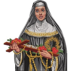 Embroidery Design Saint Of Cascia 17 Cm