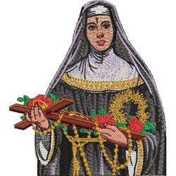Embroidery Design Saint Of Cascia 12 Cm