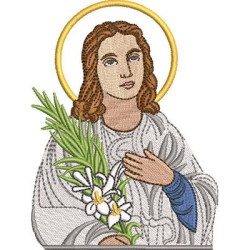 Embroidery Design Saint Mary Goretti 12 Cm
