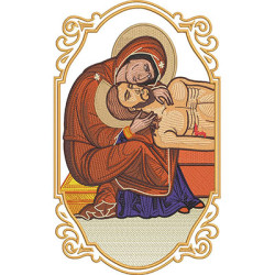 Diseño Para Bordado Pieta 33 Cm