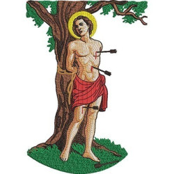 Diseño Para Bordado San Sebastián 22 Cm