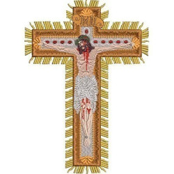Matriz De Bordado Jesús Crucificado 15 Cm