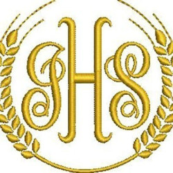 Matriz De Bordado Trigos Com Jhs 8 Cm