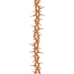 Matriz De Bordado Cordão De Espinhos 26 Cm