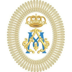 Matriz De Bordado Medalha Mariana 21 Cm..