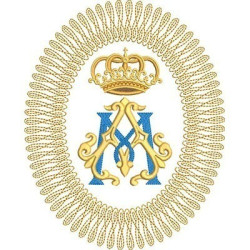 Embroidery Design Marian Medal 21 Cm