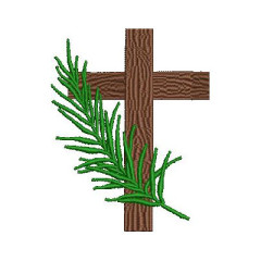 Matriz De Bordado Cruz De Domingo De Ramos 8 Cm..