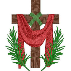 Matriz De Bordado Cruz De Domingo De Ramos 11 Cm..
