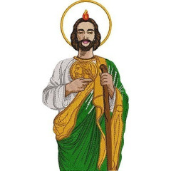 Matriz De Bordado São Judas Tadeu Com 20 Cm..