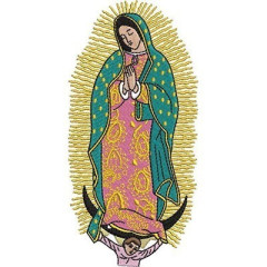 Matriz De Bordado Virgem De Guadalupe 16 Cm..