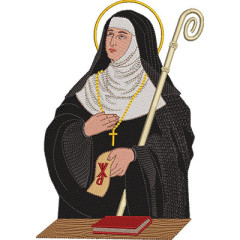 Matriz De Bordado Santa Escolástica..