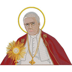 Matriz De Bordado Papa Pio X Busto..