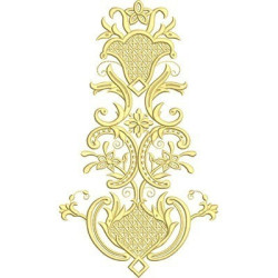 Embroidery Design Decorative Volutes 30 Cm