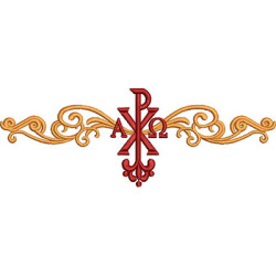 Matriz De Bordado Arabescos Dourado Com Px 23 Cm