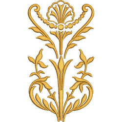 Embroidery Design Golden Arabesques 17 Cm