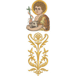 Embroidery Design Saint John The Baptist 35 Cm