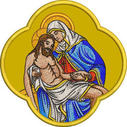 Embroidery Design Applique Our Lady Of Sorrows Pieta