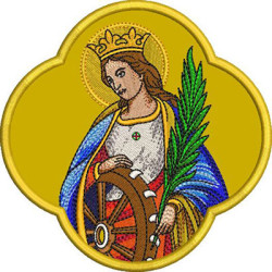 Embroidery Design Applique Saint Catherine Of Alexandria