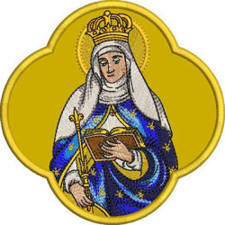 Embroidery Design Applique Saint Radegunda Of Aquitaine