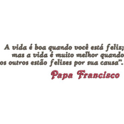 Embroidery Design Reflections Of Pope Francis
