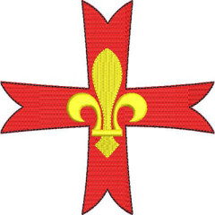 Embroidery Design Decorated Cross 326..