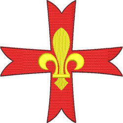 Embroidery Design Decorated Cross 326