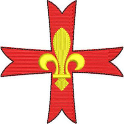 Embroidery Design Decorated Cross 327