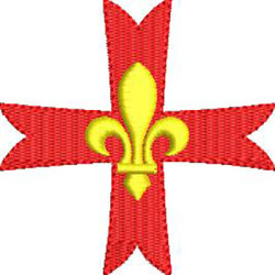 Embroidery Design Decorated Cross 328