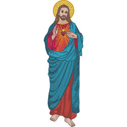 Embroidery Design Sacred Heart Of Jesus ​​30 Cm