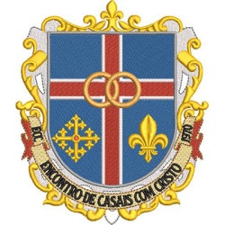 Embroidery Design Shield Couples Meeting With Christ Ecc