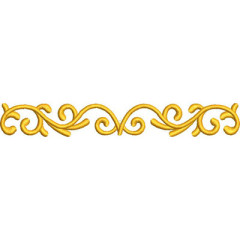 Embroidery Design Arabesque Bar 17cm..