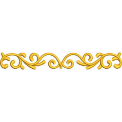 Embroidery Design Arabesque Bar 17cm