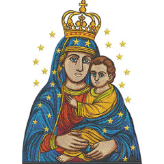 Embroidery Design Our Lady Of Perpetual Help 27 Cm..