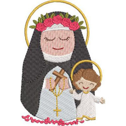 Embroidery Design St. Rose Of Lima Cute