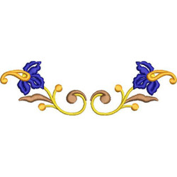 Embroidery Design Marian Flower 14 Cm