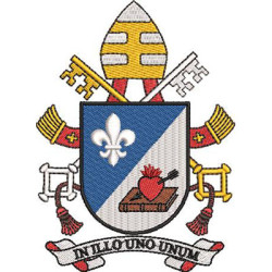 Embroidery Design Coat Of Arms Of Pope Leo Xiv 2