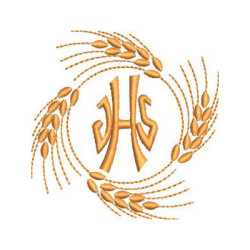 Matriz De Bordado Jhs Com Trigos Redondo