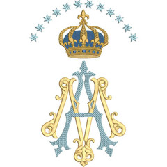 Matriz De Bordado Mariano 30 Cm..
