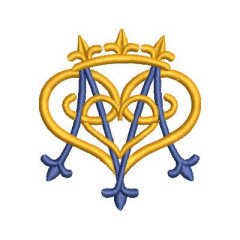 Matriz De Bordado Mariano 8 Cm..