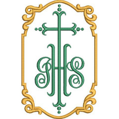 Matriz De Bordado Jhs Na Moldura..