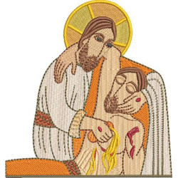 Matriz De Bordado Jesus Bom Samaritano 10 Cm