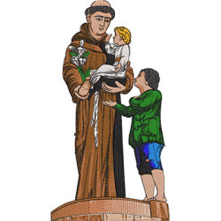 Matriz De Bordado Santo Antonio Dos Pobres 26 Cm