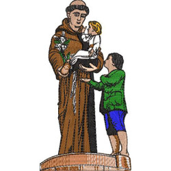 Matriz De Bordado Santo Antonio Dos Pobres 14,5 Cm
