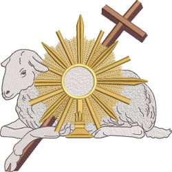 Matriz De Bordado Cordeiro De Deus 20cm