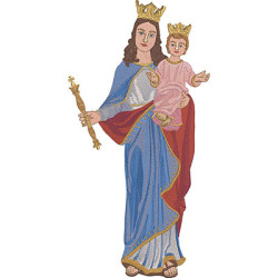 Diseño Para Bordado Nuestra Señora Auxiliadora 45 Cm