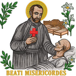 Diseño Para Bordado San Camilo Beatí Misericordes