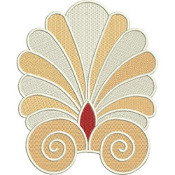 Diseño Para Bordado Concha 15cm